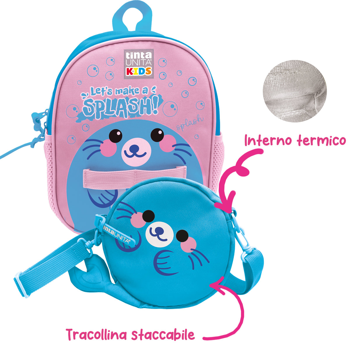ZAINETTO 2 IN 1 TINTA UNITA KIDS