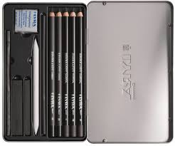 SET CARBONCINI E ACCESSORI REMBRANT CHARCIAL SET LYRA L2051112