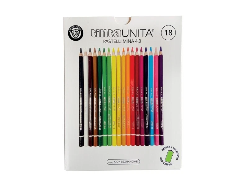 PASTELLI TINTA UNITA IN CONFEZIONE DA 18