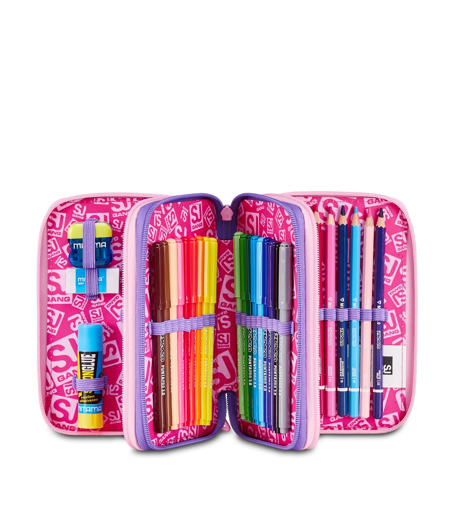 ASTUCCIO 3 ZIP 3D SJ GANG GLOWCAT 30C202600-3E2
