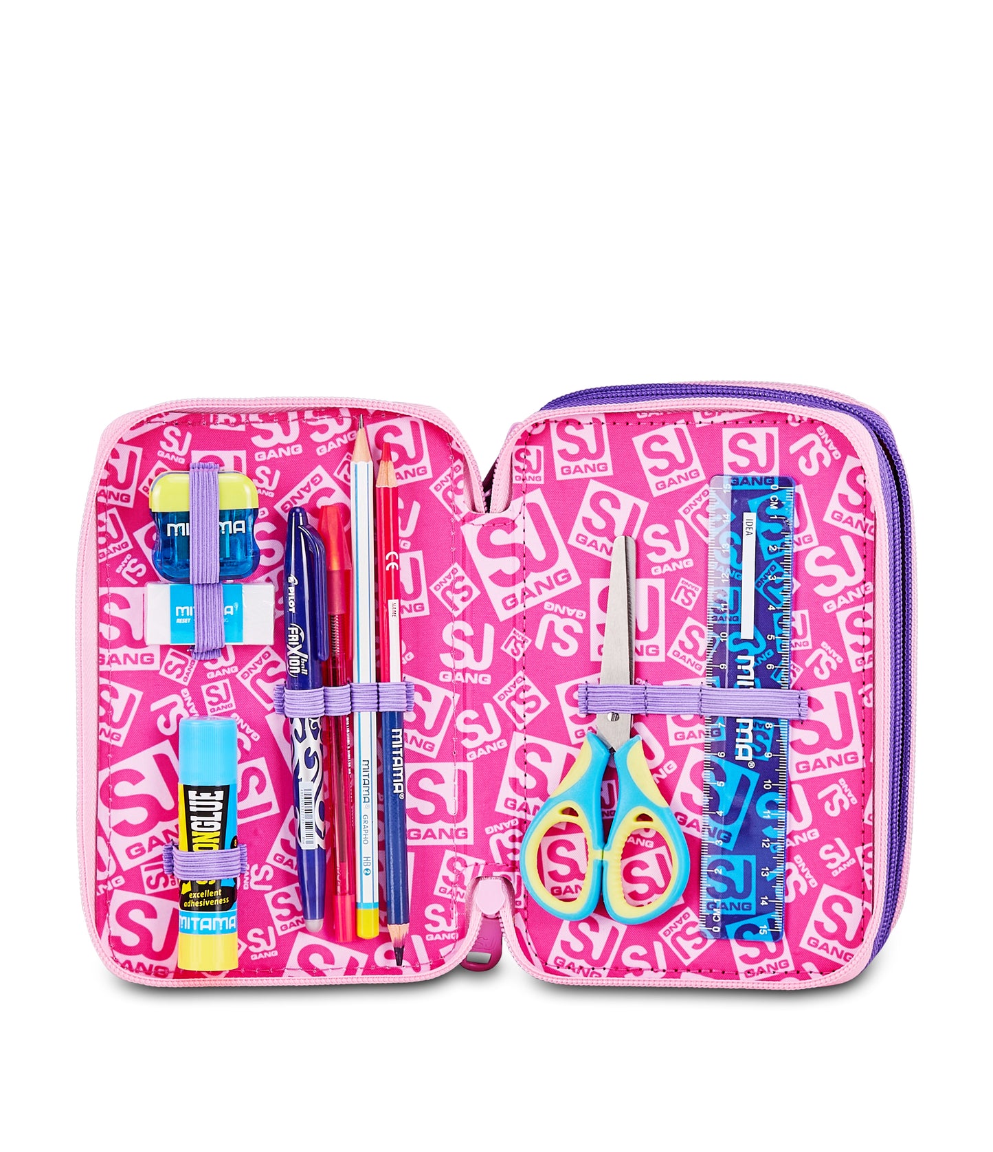 ASTUCCIO 3 ZIP 3D SJ GANG GLOWCAT 30C202600-3E2