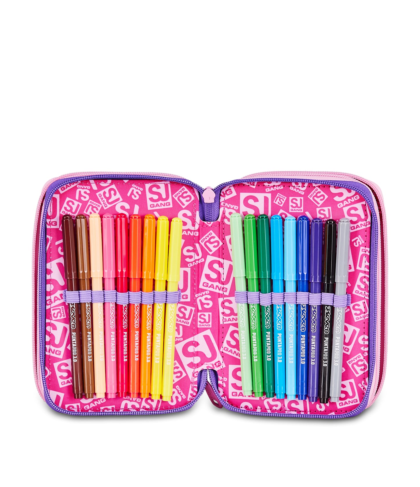 ASTUCCIO 3 ZIP 3D SJ GANG GLOWCAT 30C202600-3E2