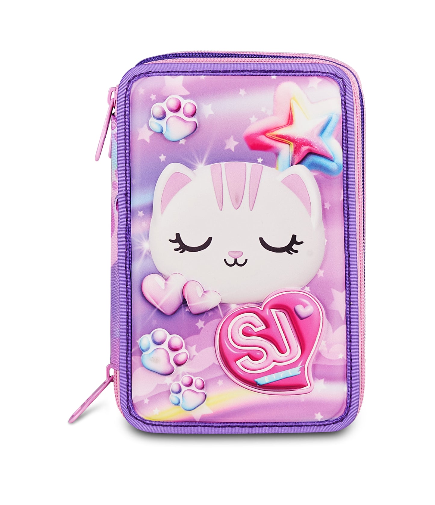 ASTUCCIO 3 ZIP 3D SJ GANG GLOWCAT 30C202600-3E2