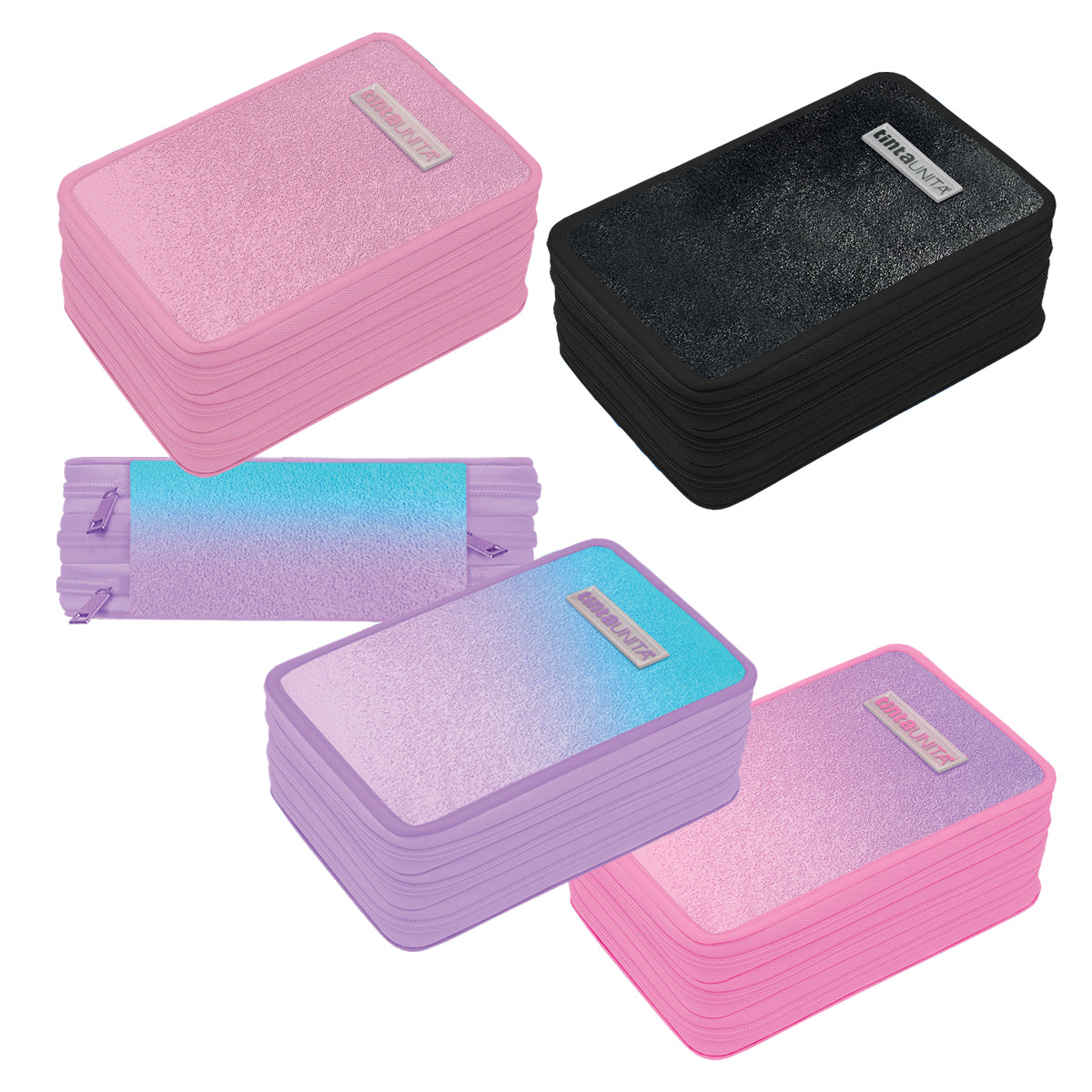 ASTUCCIO 3 ZIP GLITTER LUXURY TU GLAMOUR