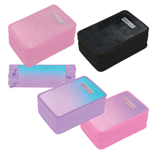 ASTUCCIO 3 ZIP GLITTER LUXURY TU GLAMOUR