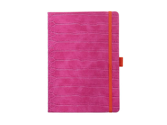 TACCUINO A5 72 FOGLI RIGATURA DOTS FUCSIA CON ELASTICO