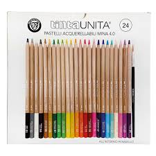 PASTELLI ACQUERELLABILI TINTA UNITA DA 24