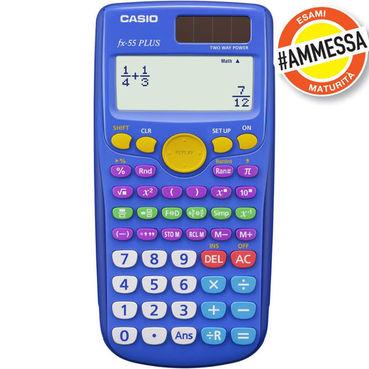 CALCOLATRICE SCIENTIFICA FX55 PLUS 240 FUNZIONI CASIO