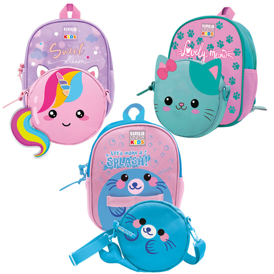 ZAINETTO 2 IN 1 TINTA UNITA KIDS