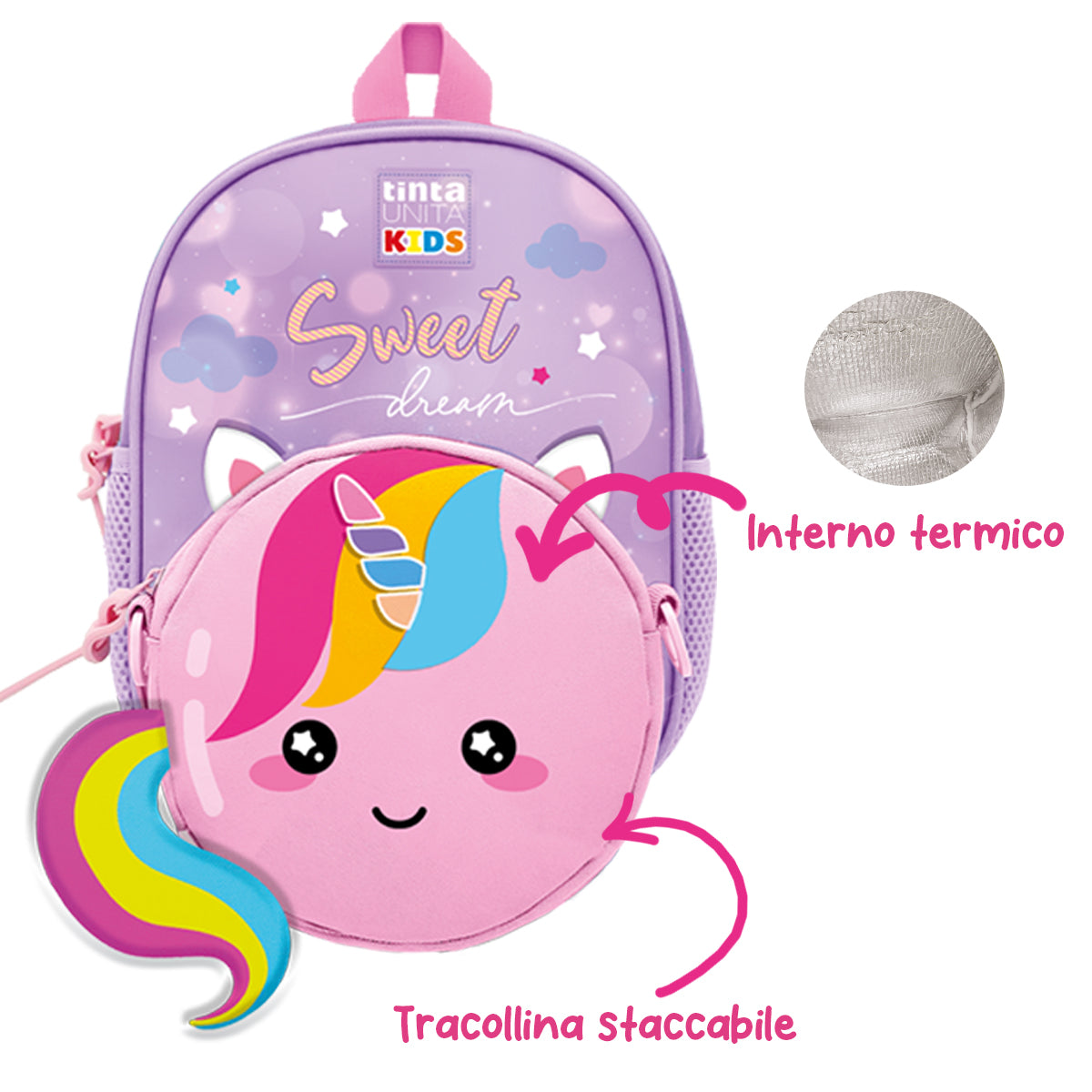 ZAINETTO 2 IN 1 TINTA UNITA KIDS