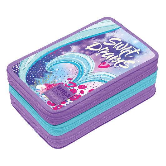 ASTUCCIO 3 ZIP TINTA UNITA YOUNG