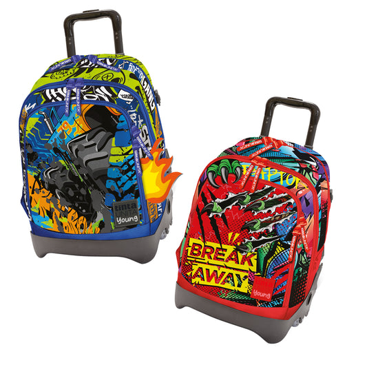 ZAINO TROLLEY DREAM CROSS TINTA UNITA YOUNG BOYS/GIRLS
