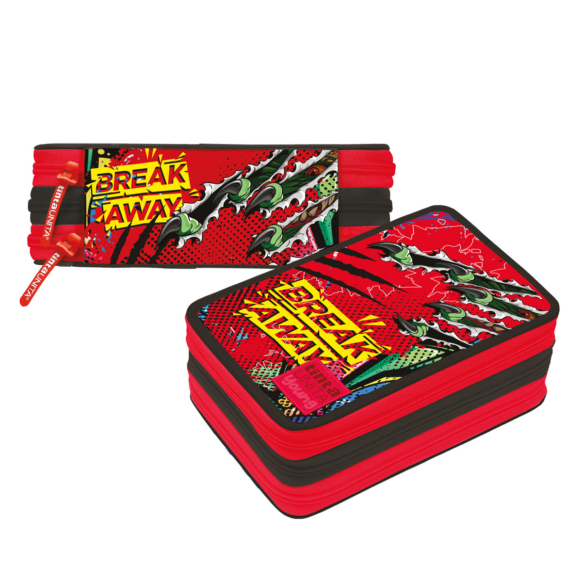 ASTUCCIO 3 ZIP TINTA UNITA YOUNG