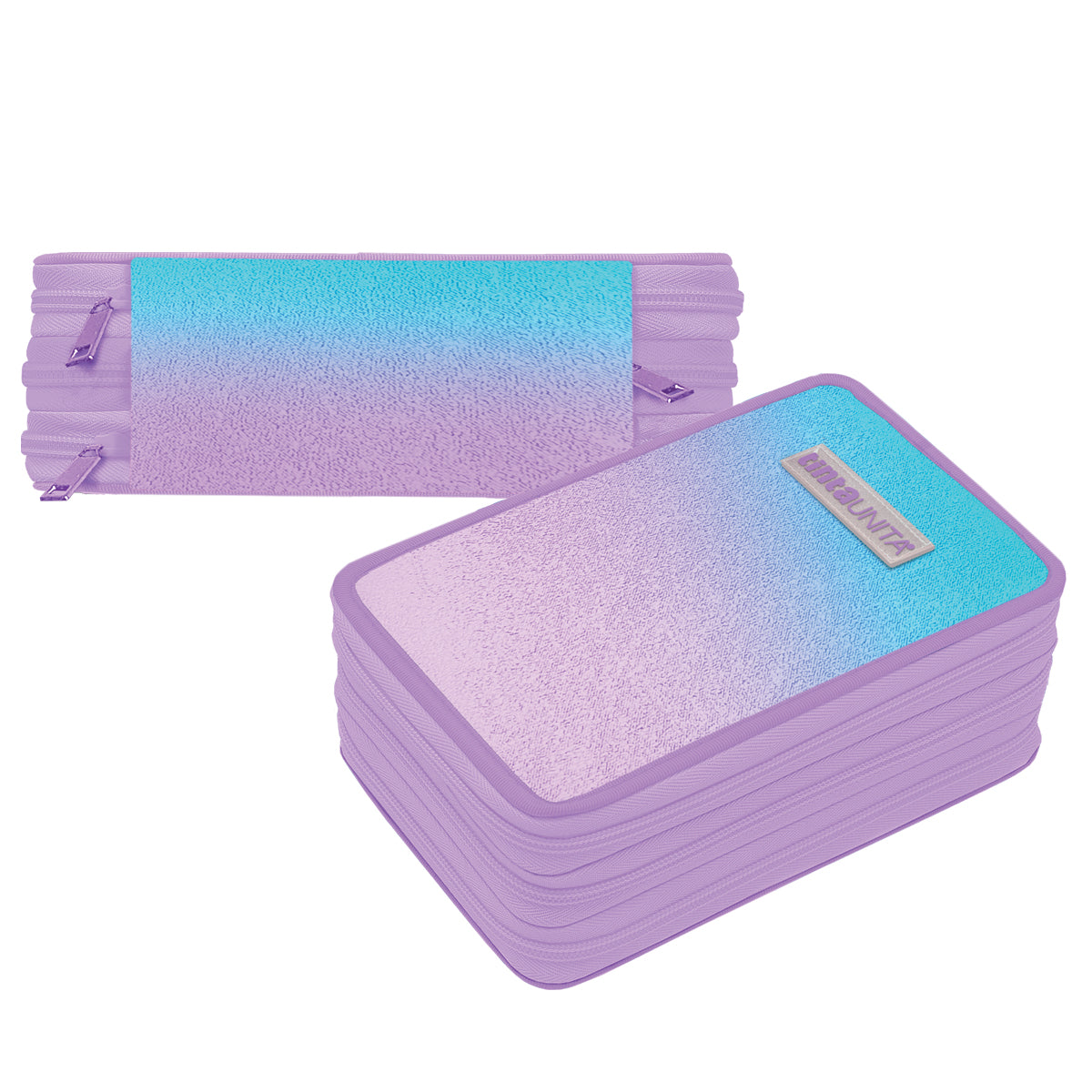 ASTUCCIO 3 ZIP GLITTER LUXURY TU GLAMOUR
