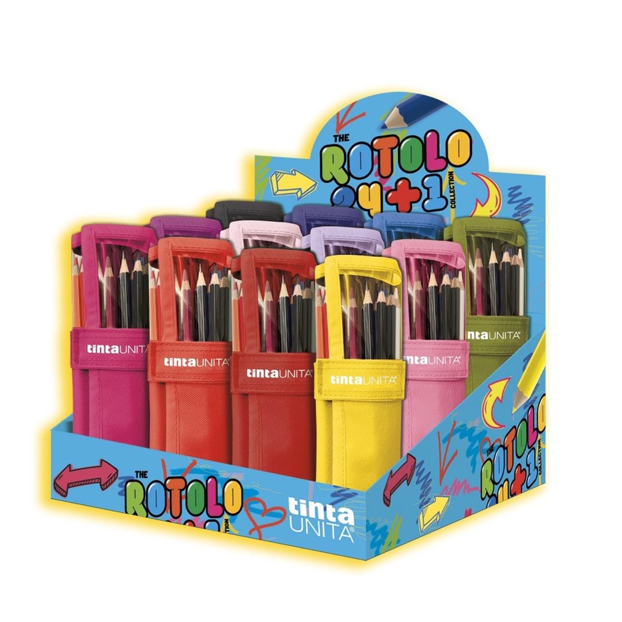 ROTOLO 24 PASTELLI TINTA UNITA