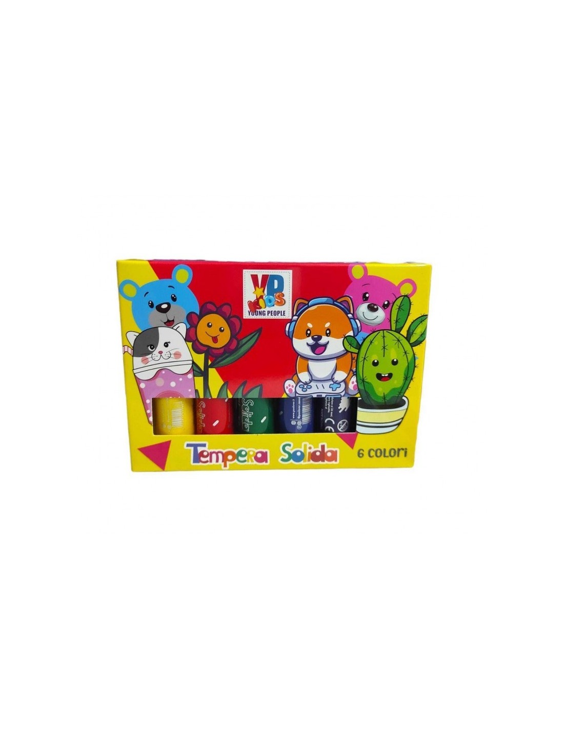 TEMPERA SOLIDA 6 COLORI