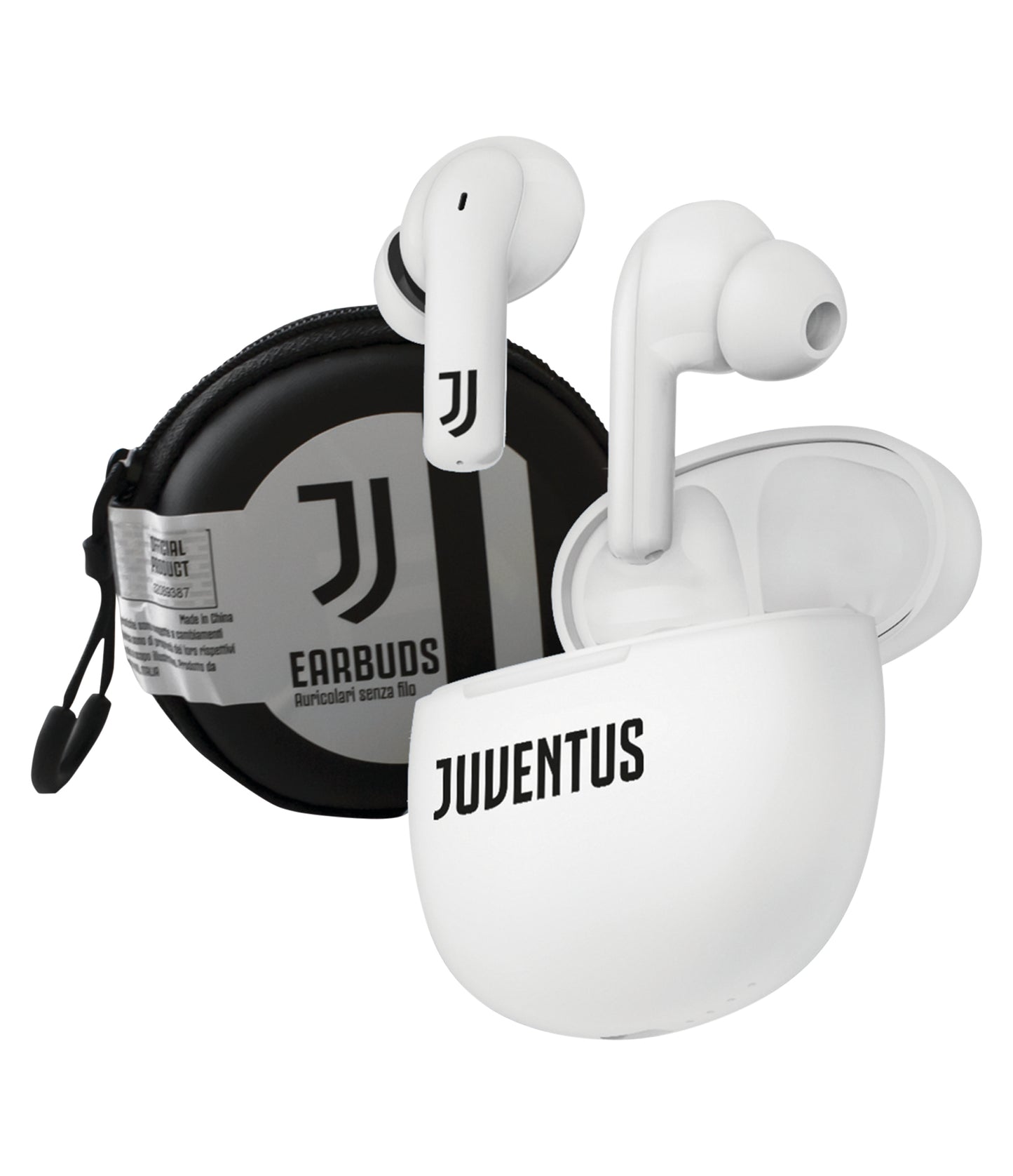 EARBUDS AURICOLARI SENZA FILI JUVENTUS CON CUSTODIA